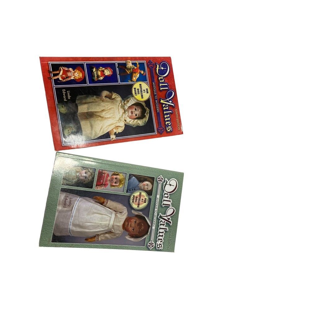 2 Doll Values Books Antique‎ to Modern ninth & tenth edition Linda Edward
